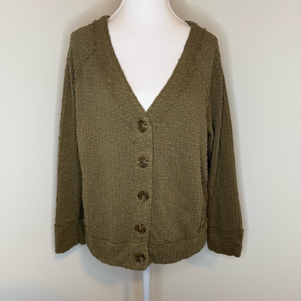 Vince Camuto Olive Green Women's Cardigan